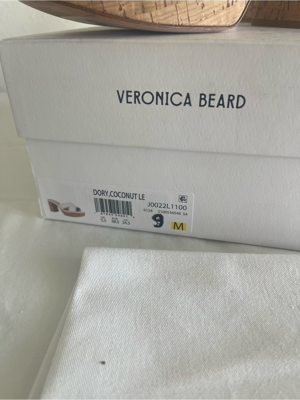 Veronica Beard  Dory White Leather Women's Sandal Heels Size 9 M  $395 NEW - Picture 3 of 14
